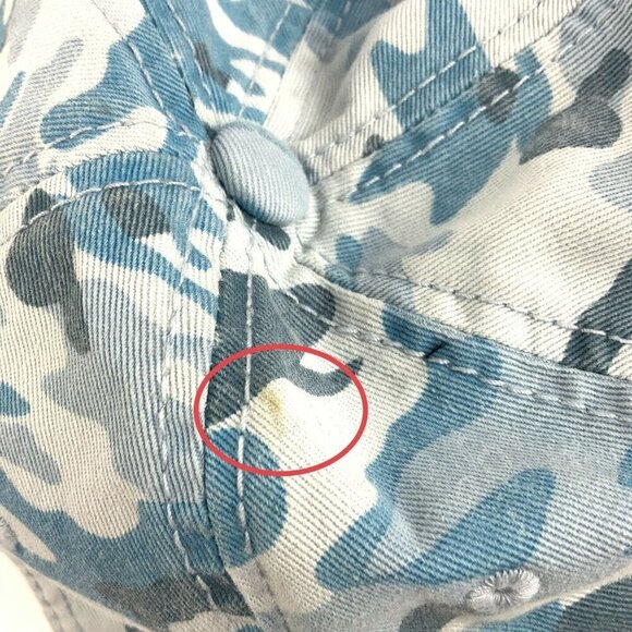 Watermelon Festival Blue Camo Baseball Cap Adjustable Distressed Nash Oklahoma - Picture 9 of 10